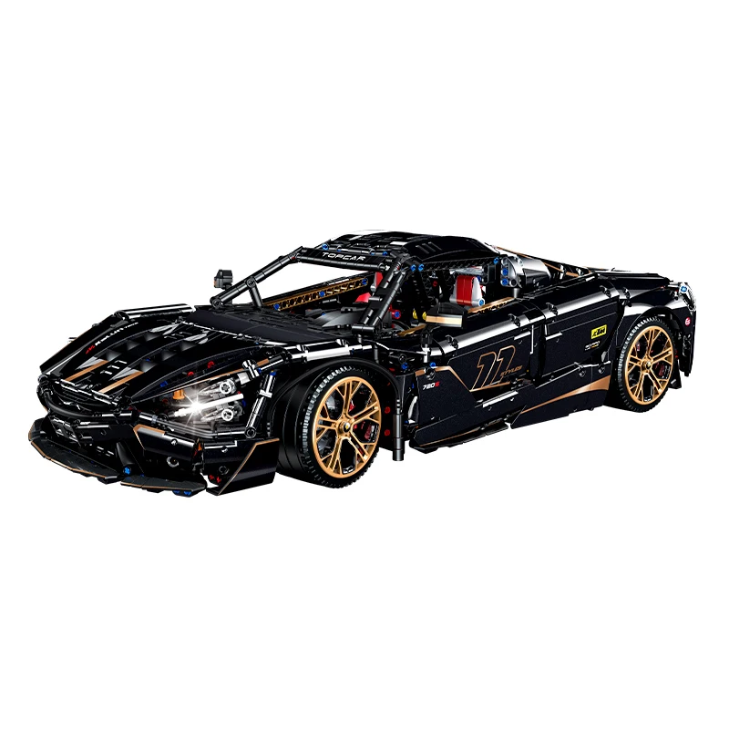 3658pcs 1:8 Technische 720S Supercar Bouwstenen 10625 Afstandsbediening Zwarte Sportwagen Model Bricks Idee Speelgoed voor Volwassenen Geschenken