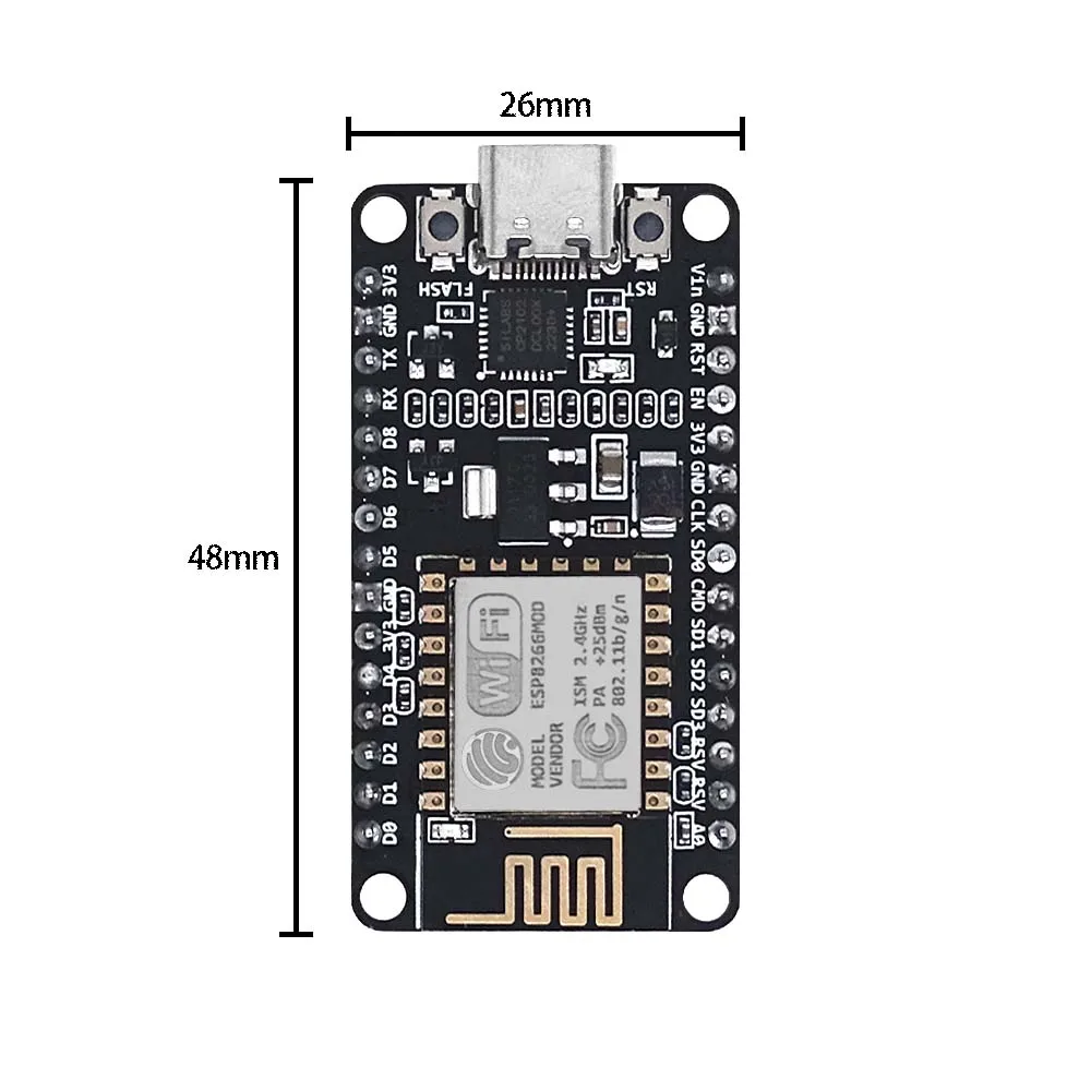 esp8266 NodeMCU v2 Lua WIFI networking development kit board based on ESP8266 amica CP2102 ESP-12E/F