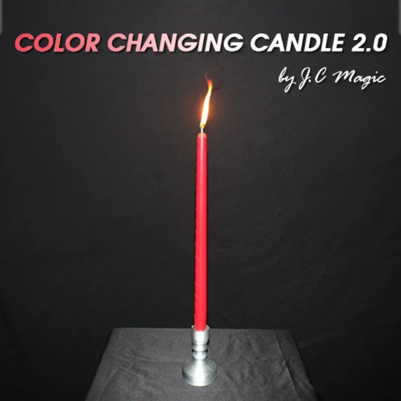 Color Changing Candle 2.0 By J.C Magic Tricks Vanish Magica Stage Gimmicks Illusions Mentalism Red Candle Change to White Magia