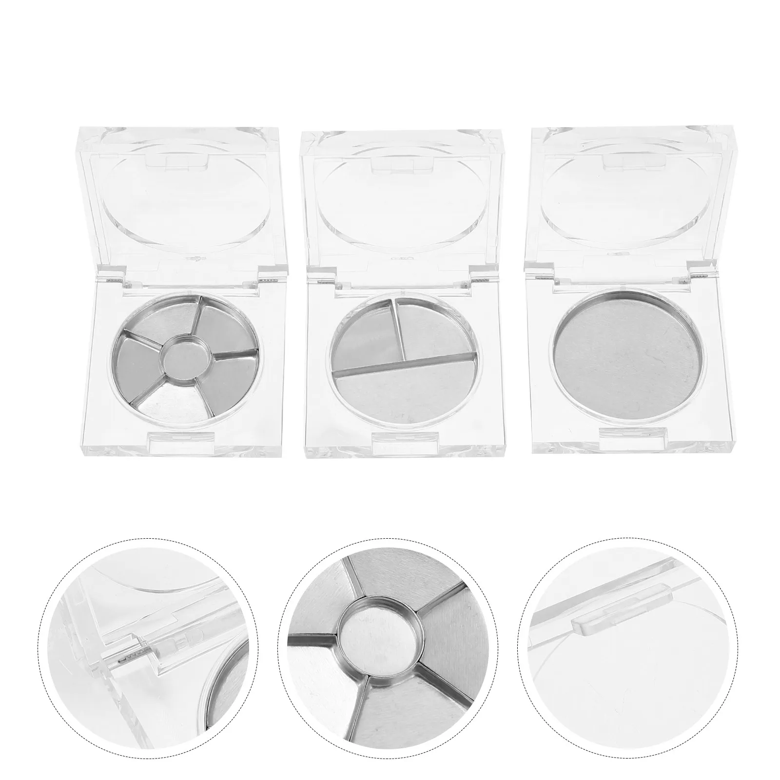 

1Set Empty Eyeshadow Case Blush Organizer Compact Refillable Pan Travel Portable DIY Makeup Container Accessories