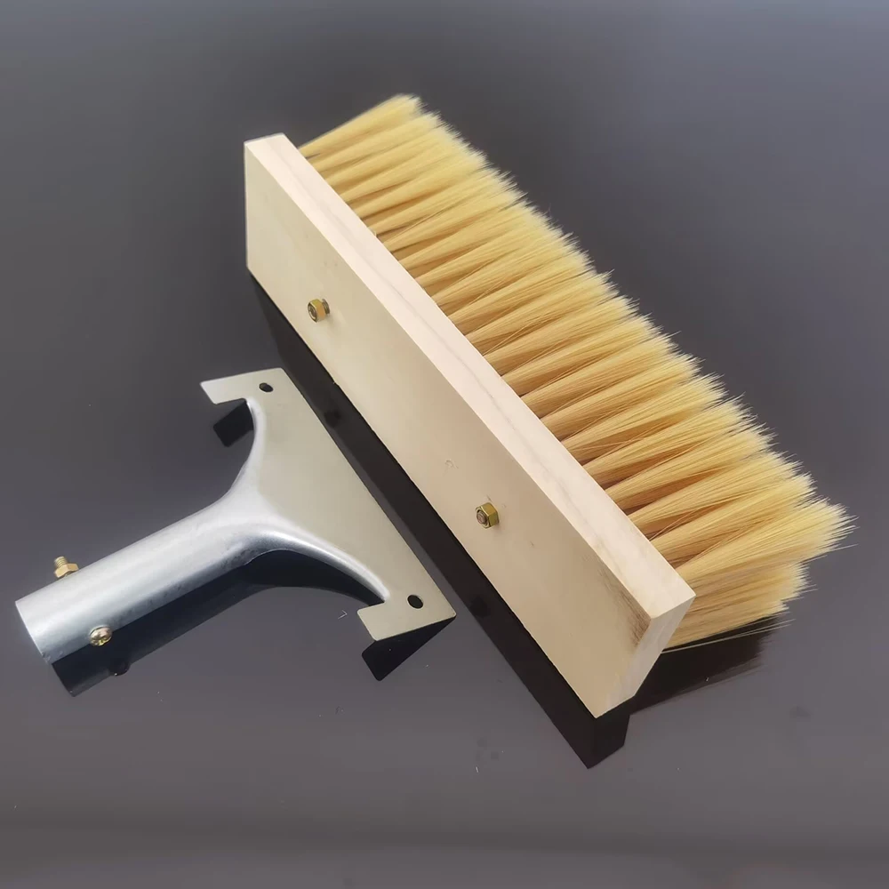 

25 см щетка для мойки автомобиля с мягкой щетиной, имитация щетины, монтируемая с ручкой, щетка для чистки фотоэлектрических панелей, головка щетки для чистки фотоэлектрических панелей