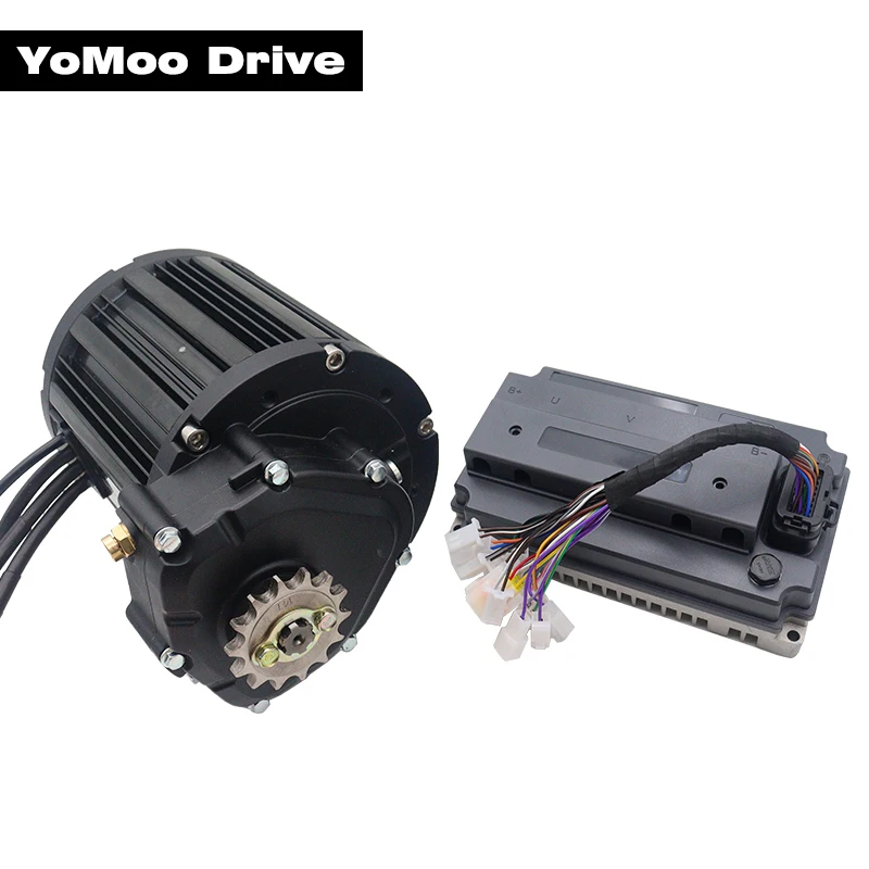 

110kmh QS138 4000W V3 90H PMSM Mid-Drive Motor Kits With LANDE EM200-2 Controller For Electric Motorcycle