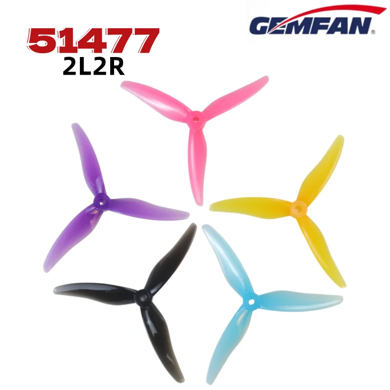 Gemfan Hurricane 51477 5.1inch 3-Blade Freestyle Propeller f