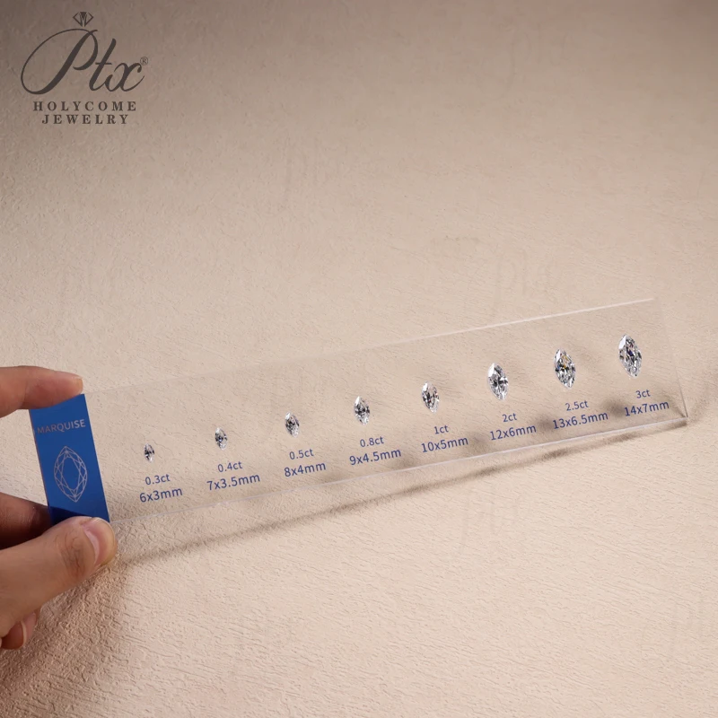 Comparison Ring Sizer Tester 5A CZ Moissanite Diamond Jewerly Dealer Tools Set Tools Size Shape Reference Top Quality Wholesale