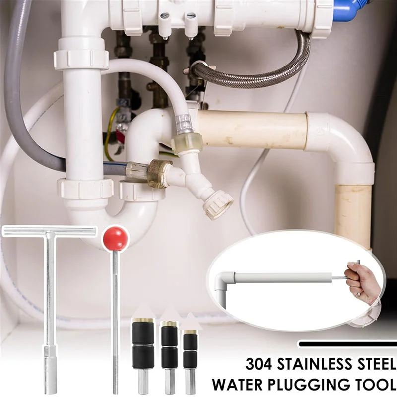 Emergency Pipe Water Stopper Kit 304 Stainless Steel Hot Melt Water Stop Tool Sturdy PPR Tube Water Stop Needle for Tube