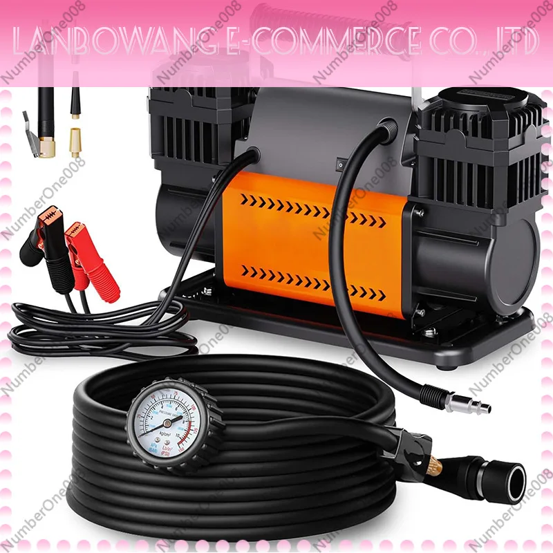 Intelligent Start-Stop 60-Cylinder Dual-Cylinder High-Pressure Vehicle Air Pump Off-Road Pickup SUV Tire Inflator Portable