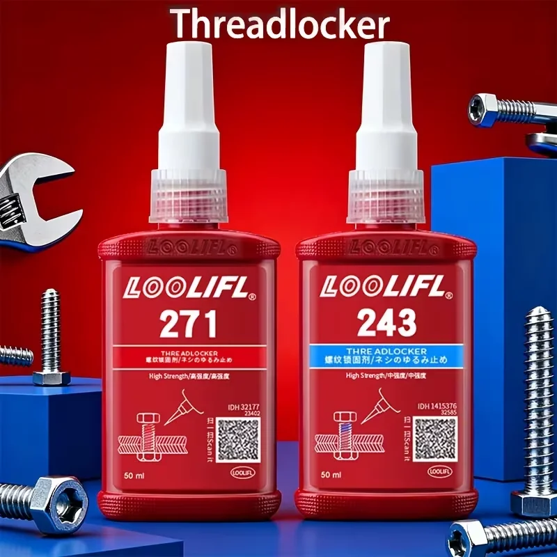 

Высокопрочный агент для блокировки резьбы, анаэробный клей для винтов можно использовать для блокировки и уплотнения всех видов болтов, гаек и винтов.
