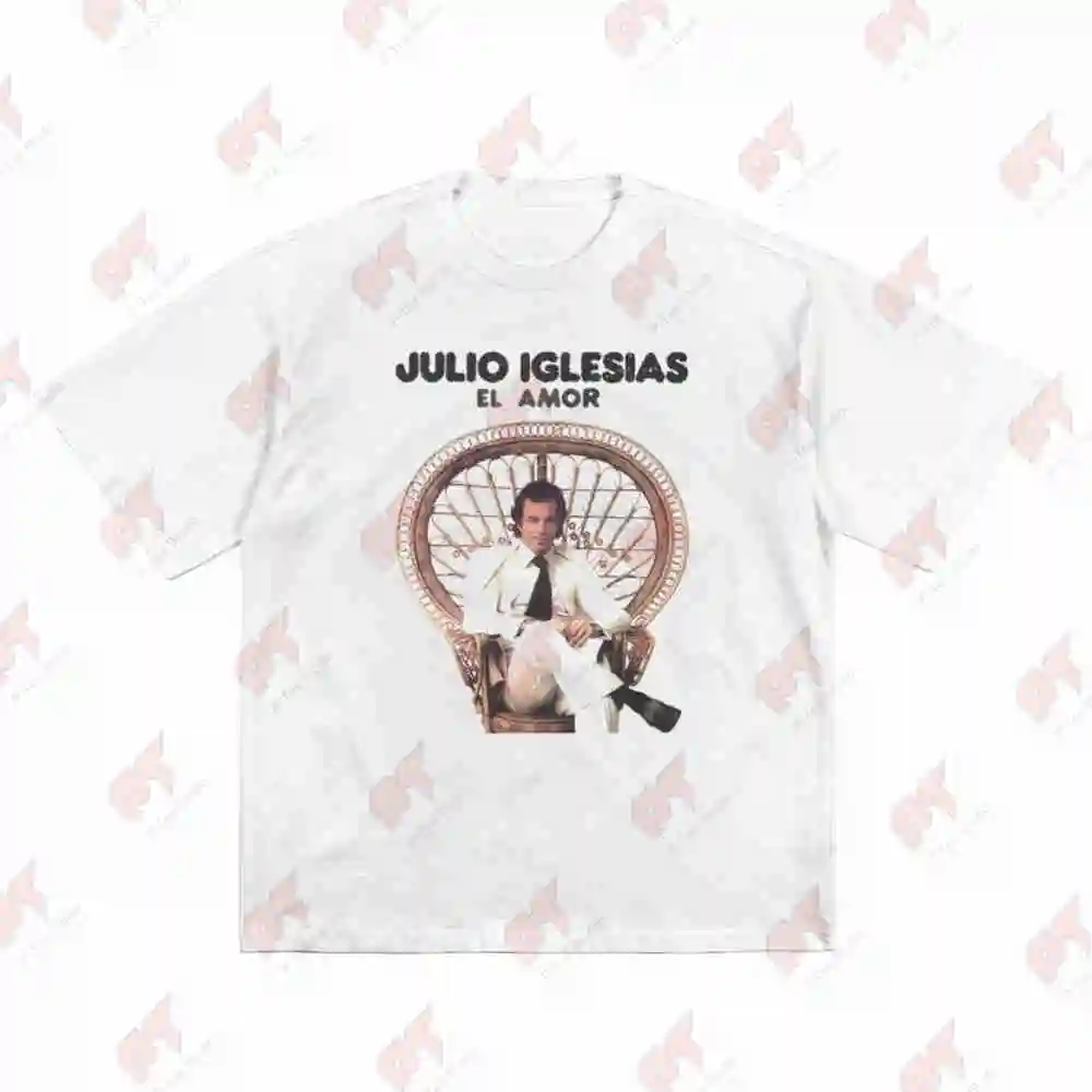Julio Iglesias El Amor Tour Short Sleeve Tee 100% Cotton T-Shirt