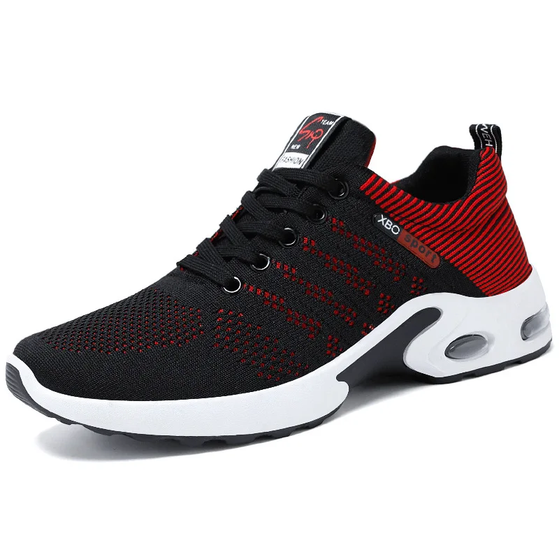 Mesh Sneakers 2023 Spring Summer New Men Shoes Korean Fashion Running Black Shoe Breathable Mesh Shoes