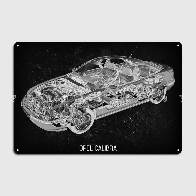 Opel Calibra Metal Plaque Poster Club Home Cave Pub Personalized Wall Decor Tin Sign Poster