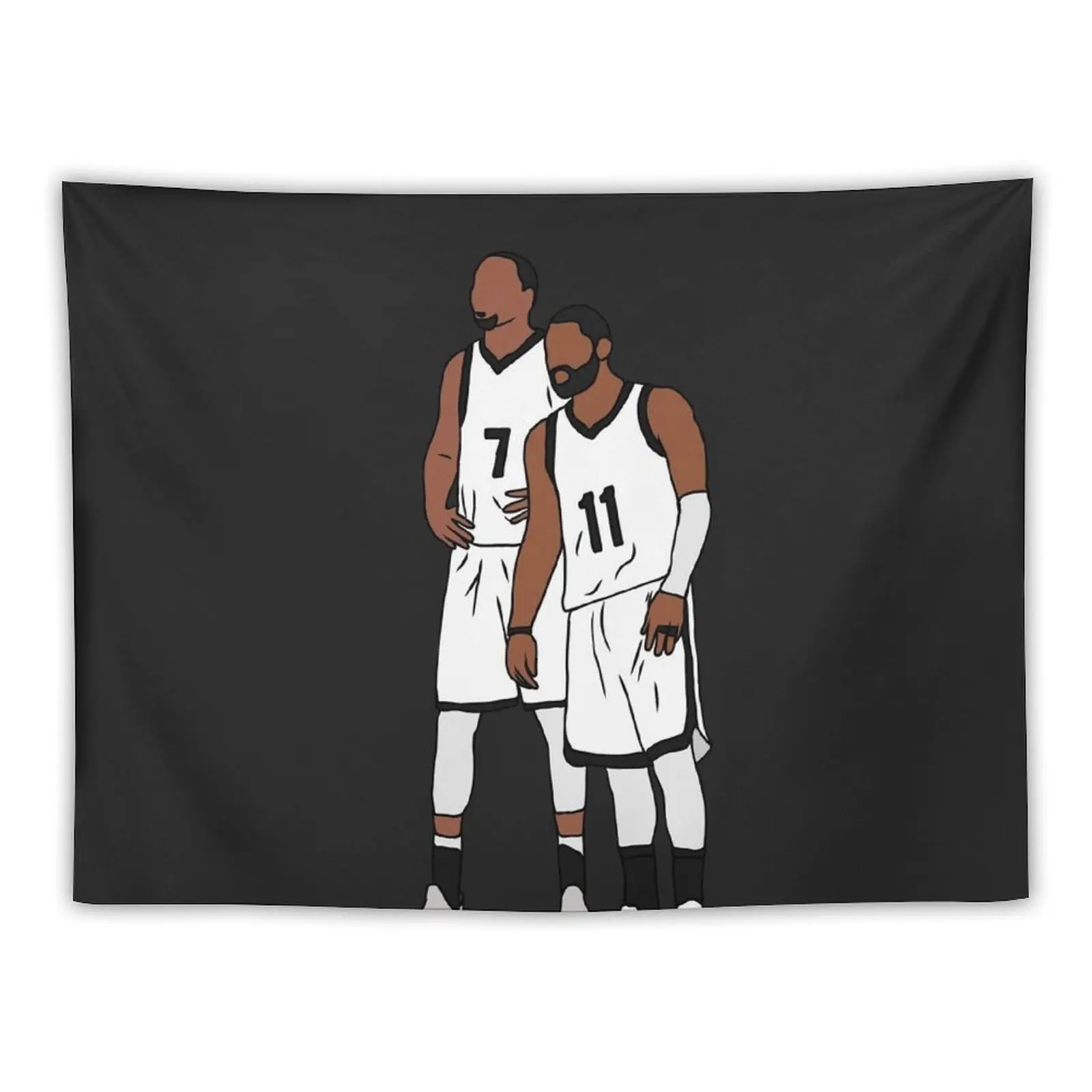 Kyrie And KD Nets Tapestry Nordic Home Decor Room Decor For Girls Aesthetic Room Decoration Wall Decorations Tapestry