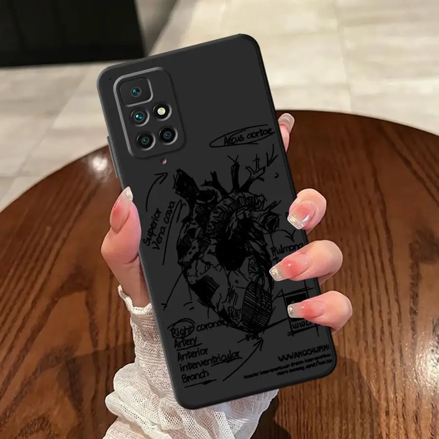 حافظة لهاتف Xiaomi Redmi A4 9 A5 A3 A1 A2 Plus 14C K40 K80 Pro 13C 12C 10 Heart Art #4