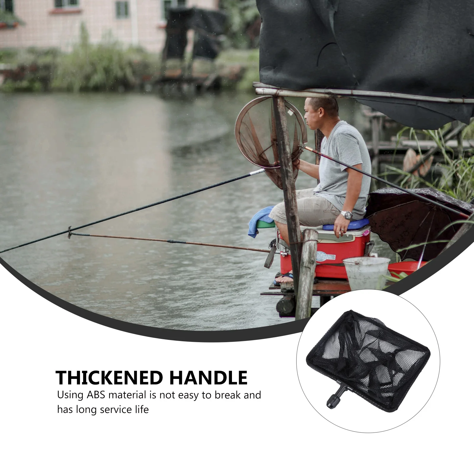 

Fishing Net Extendable Retractable Telescopic Handles Pool Aquarium Durable Nylon Mesh Non Absorbent Coated Fine High