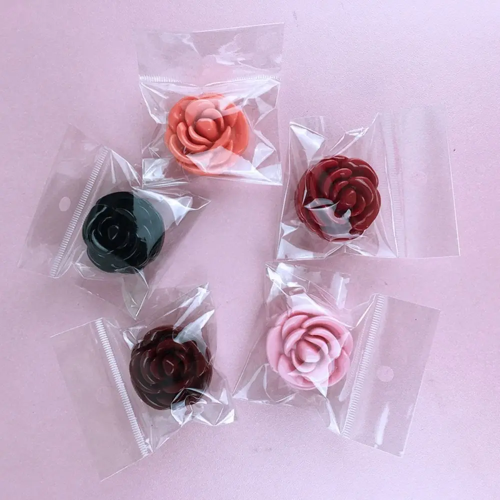 Pequeno espelho recipiente de sombra 3d rosa garrafa de sombra vazio recarregável pote de sombra compacto garrafa recarregável