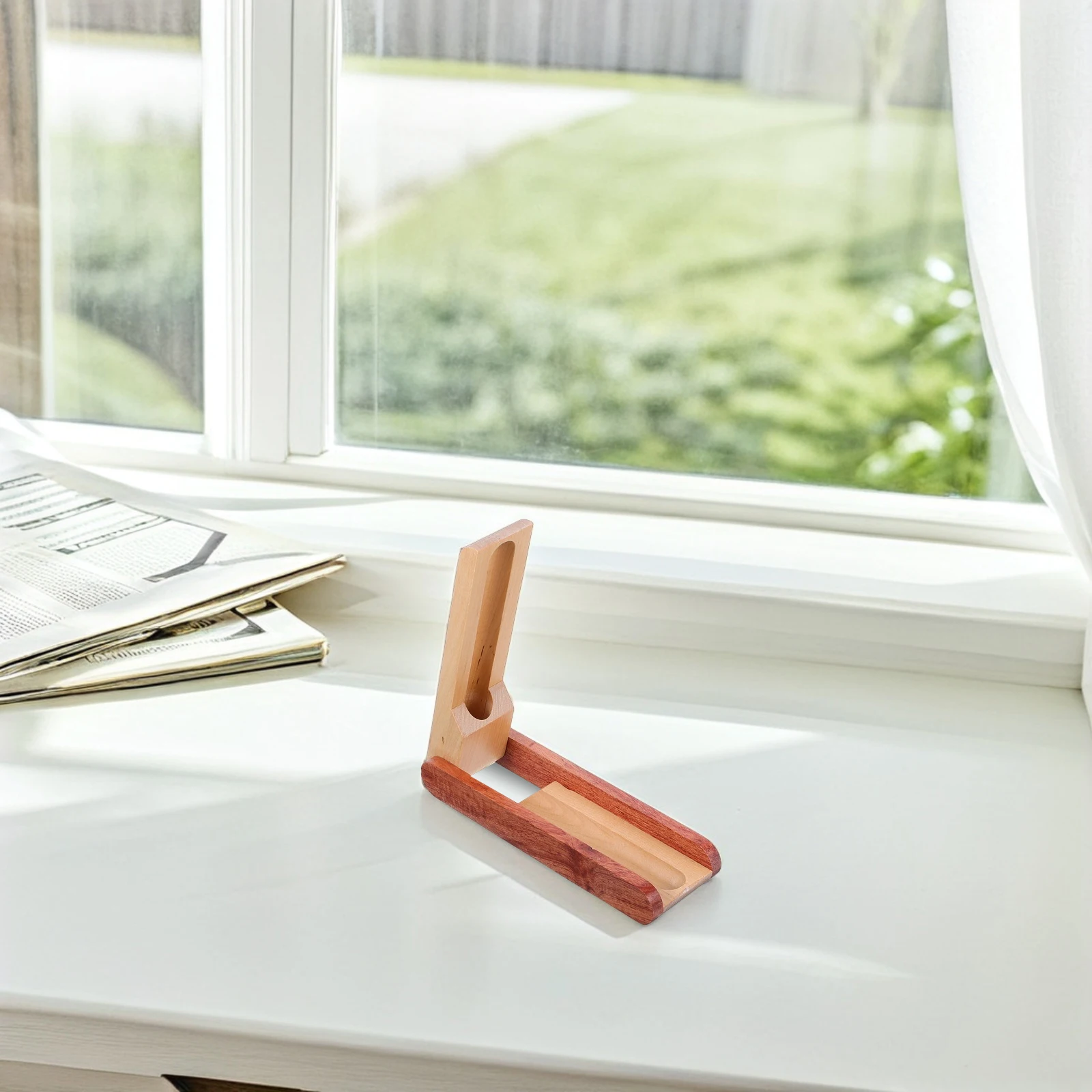 

Wooden Pen Box Solid Wood Desktop Organizer For Pens Pencils Stationery Storage Writing Instrument Display Case Desk Decor