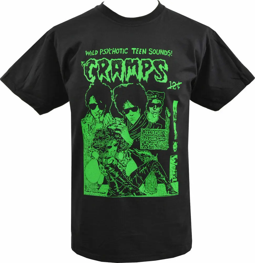 The Cramps Mens BILLY T-Shirt tic Teen Sounds Gig Flyer Poster Punk