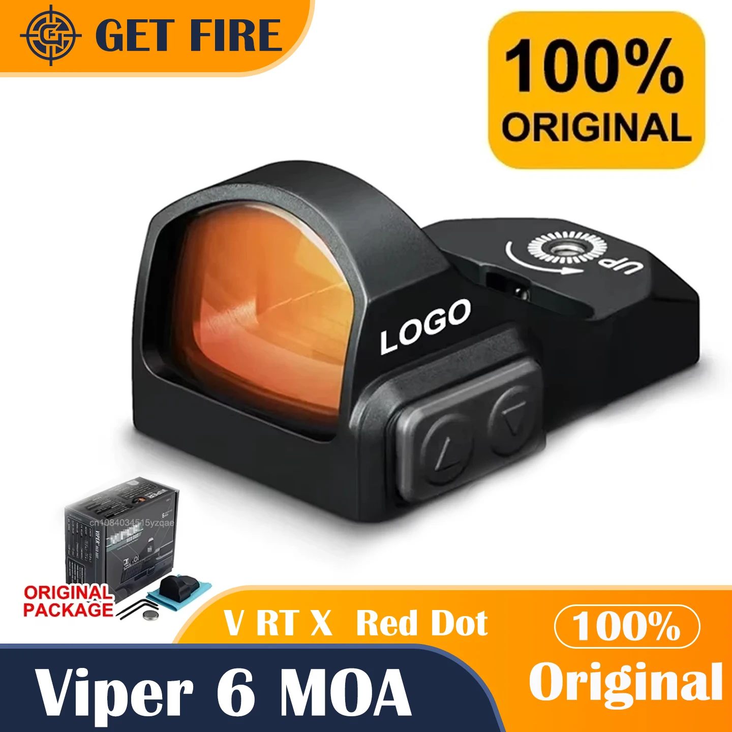 الأصلي V RT X Viper المدمجة ريد دوت البصر 6 MOA لبندقية المسدس بندقية ث/دكتور/نوبليكس بصمة و Picatinny/Weaver Mount #1