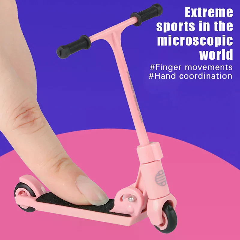 Kids Kick Scooter Finger BMX Foldable T-type Finger Scooter With Brake Educational Toys Finger Skateboards Fun Fingertip Movemet