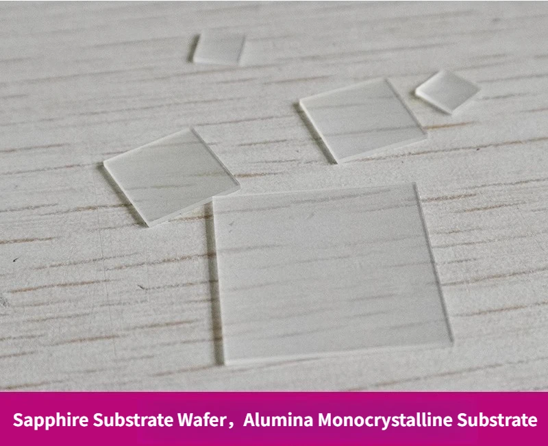 Double-Side DSP  Single-Side SSP  Polished Sapphire Substrate  10*10/20*20mm  Alumina Monocrystalline Wafer