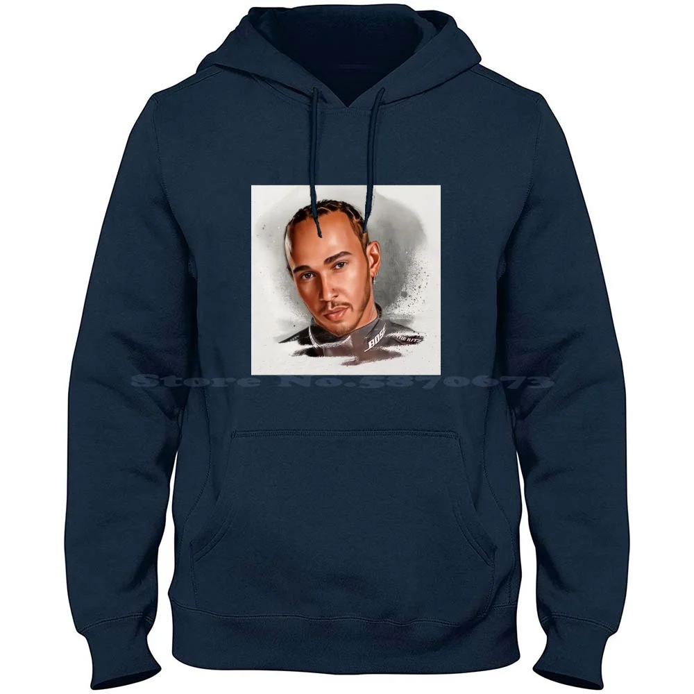 Lewis Hamilton Art 100% Cotton Hoodie Lewis Hamilton Art Lewis Hamilton Design Lewsi Hamiltol Wallpaper