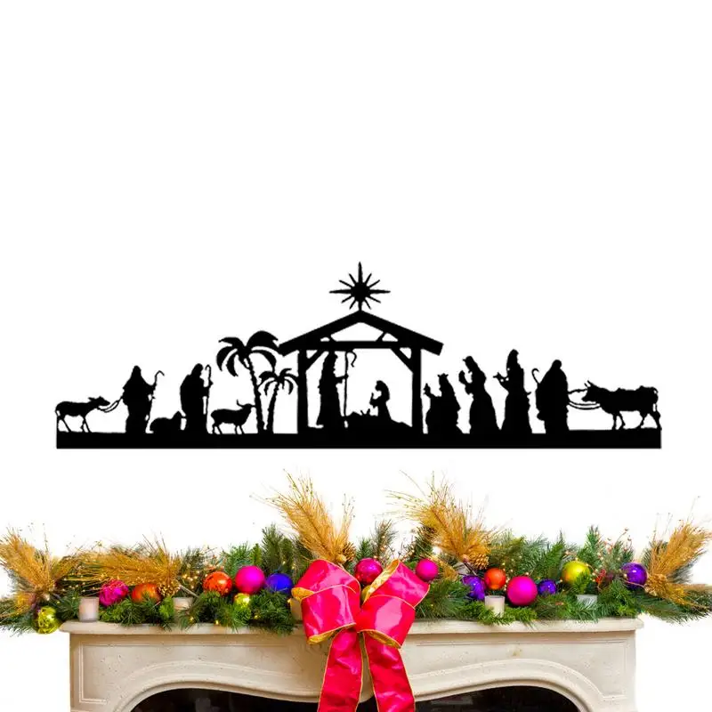 Nativity Sets For Christmas Indoor Christmas Manger Nativity Figurines Religious Christmas Decorations With Light String