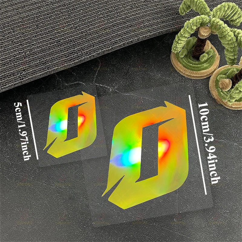 الذهب الليزر 2 حجم حزمة دراجة نارية عدد ملصقات مقاوم للماء للدراجات النارية Fairings الخوذ خزانات الوقود نوافذ السيارات شارات الفينيل