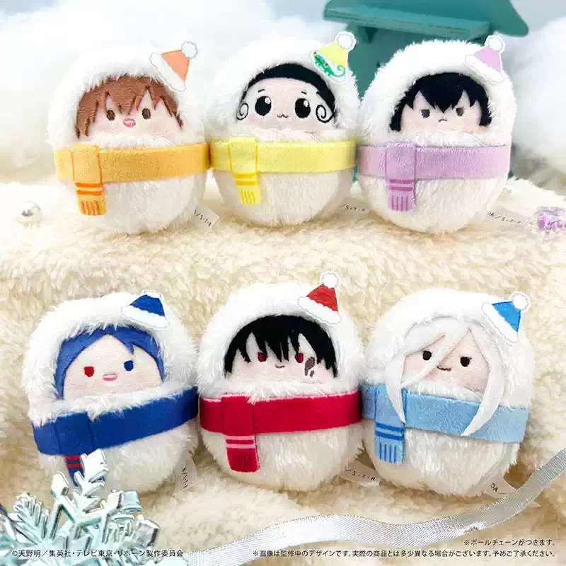 

official Genuine HITMAN REBORN ambitus Swaddle plush toys doll snowman Ver. colleagues Sawada Tsunayoshi Hibari Kyoya XANXUS