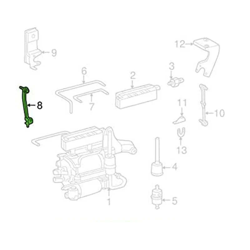 

6X A2203200389 Suspension Height Adjustment Rod Sensor Bracket Connecting Rod For Mercedes-Benz S CL
