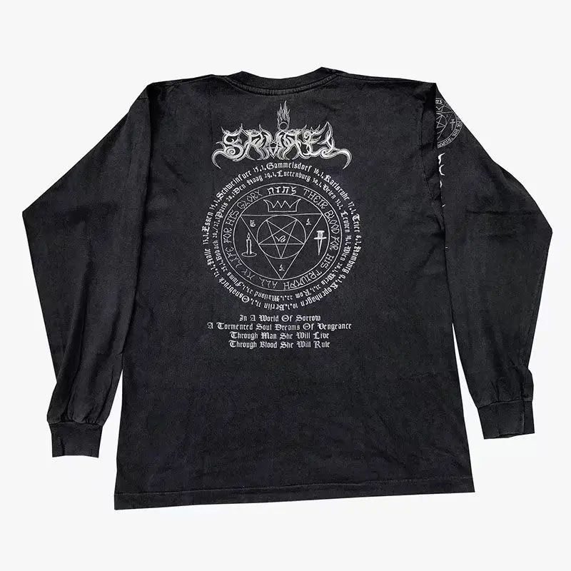 

Y2k Harajuku Long Sleeve Men Women Hip Hop Graphic Print T Shirt Oversized Cotton T Shirt Gothic Tops Streetwear ropa hombre