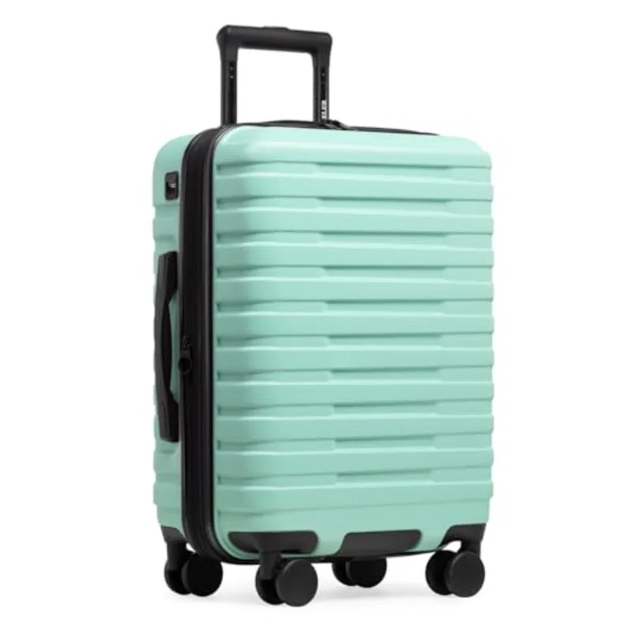 

U.S. Traveler Boren Expandable Hardside Rugged Travel Luggage with 8 Spinner Wheels Mint Carry-on 22-Inch
