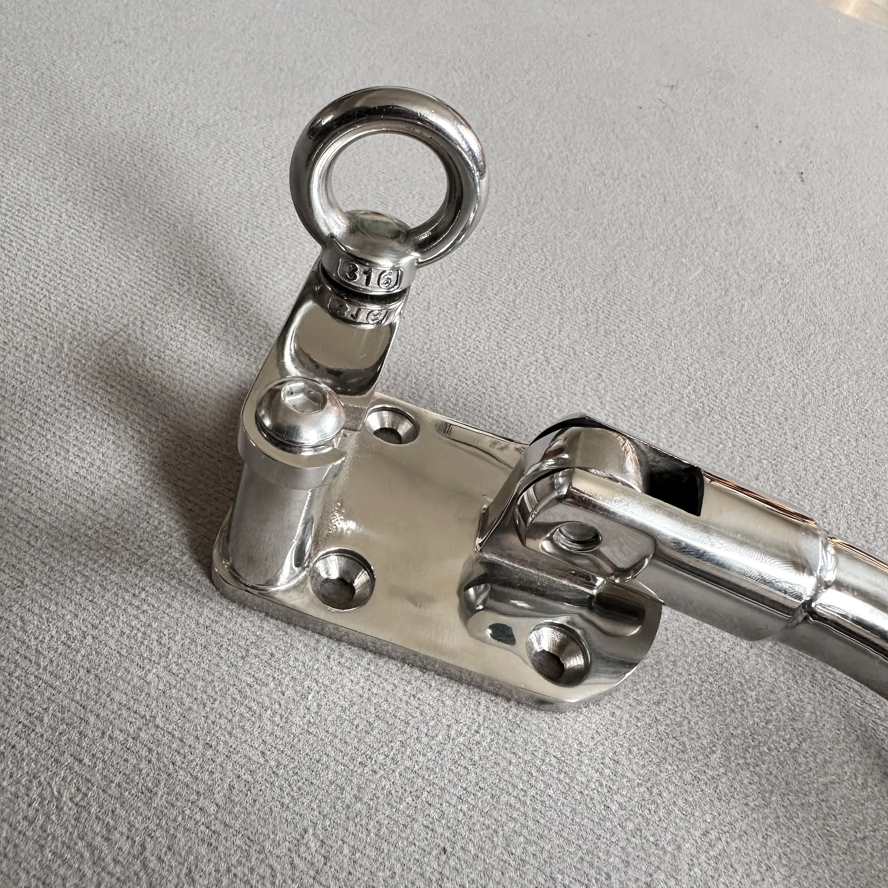 マリンハードウェアアクセサリー ステンレス製調整可能ブラケット 釣り竿ホルダー アウトリガーロッドホルダー