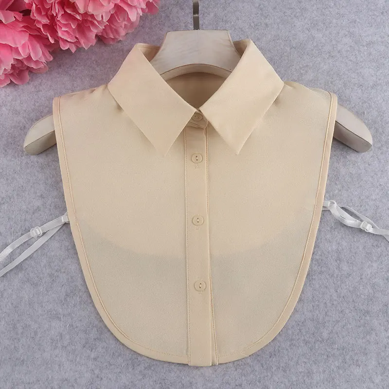 Frauen Baumwolle Kristall gefälschte Kragen Bluse Vintage solide abnehmbare Hemd Kragen falsche Revers Bluse Top Frauen Kleidung Accessoires