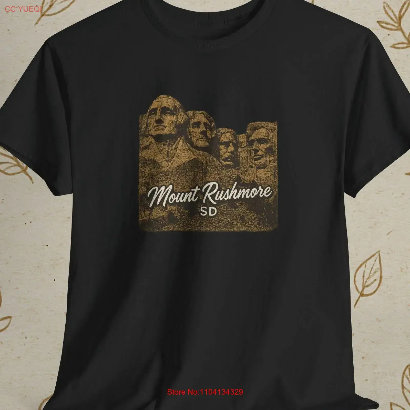 Mount Rushmore Vintage T Shirt South Dakota Souvenir Worn Look National Park Retro Travel Historic USA vintage Washed Unisex