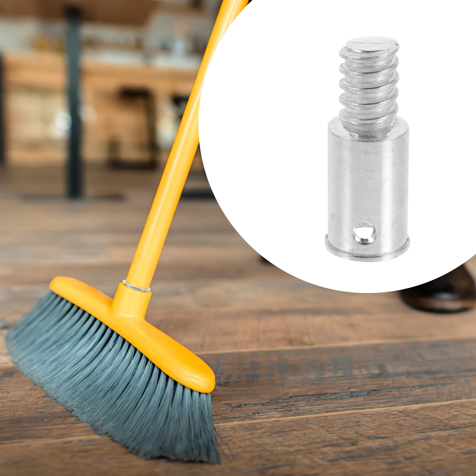 

Mounting Wire Broom Handles Brooms Dustpan Adapter Whisk Tip for Telescopic Pole Connector