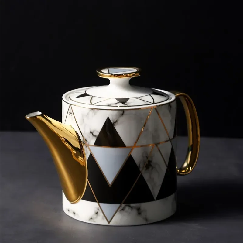 

#For Manufacturer marble ceramic coffee milk sugar pot coffee pot mug gift box set&