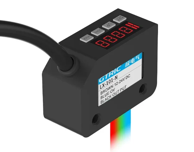 Color Sensor Photoelectric Switch RGB Mark Recognition Deviation Correction 12-24V DC NPN PNP Differentiation Positioning