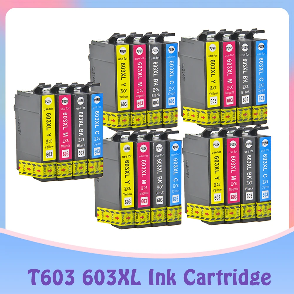 603XL 603 XL Compatible Ink Cartridges for Epson T603 Expression Home XP-2100/XP-2105/XP-3100/XP-3105/XP-4100/XP-4105