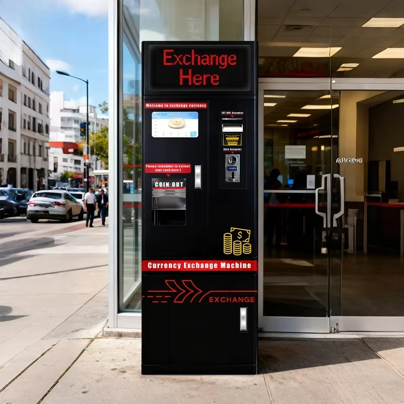 Customized High Profit Currency Exchange Vending Machine Commercial Self Service Kiosk for Shopping Mall and Airport