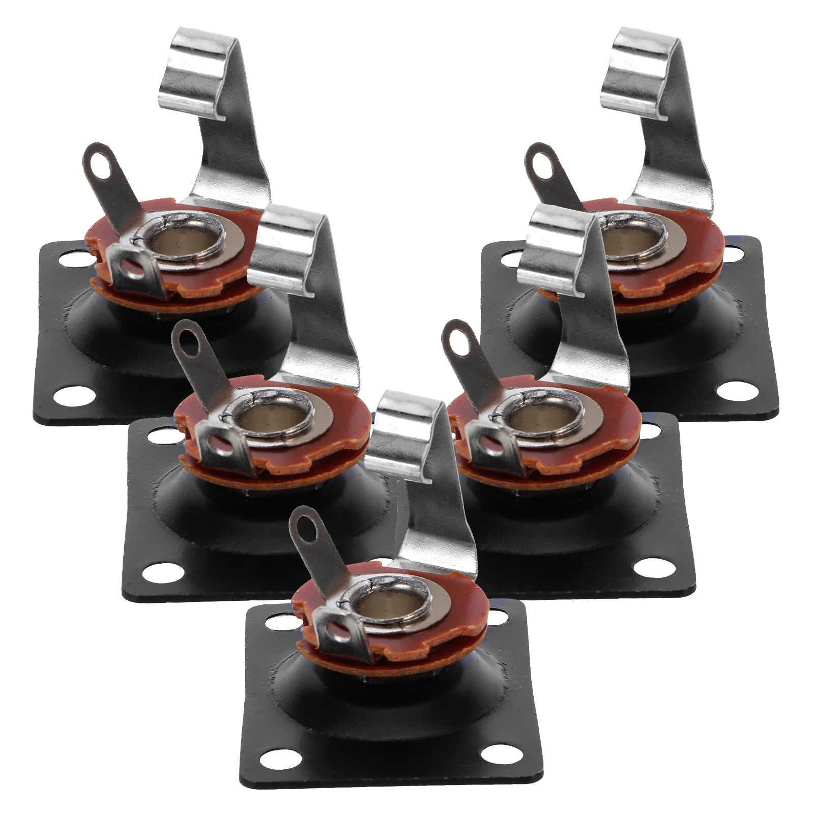 

Accessories Guitar Socket Cover Electric Square Jack Output Plate Bass Black Guitars