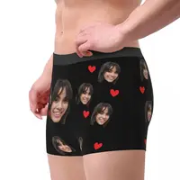 Custom Personalized Sexy Boxer DIY Your Picture Shorts Panties Man Underwear Couple Love Gifts Breathable Underpants for Homme 3