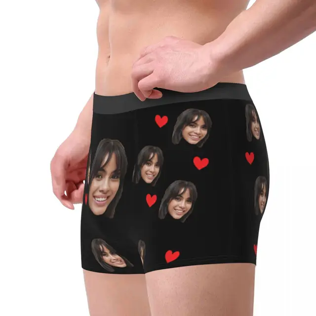 Custom Personalized Sexy Boxer DIY Your Picture Shorts Panties Man Underwear Couple Love Gifts Breathable Underpants for Homme 3