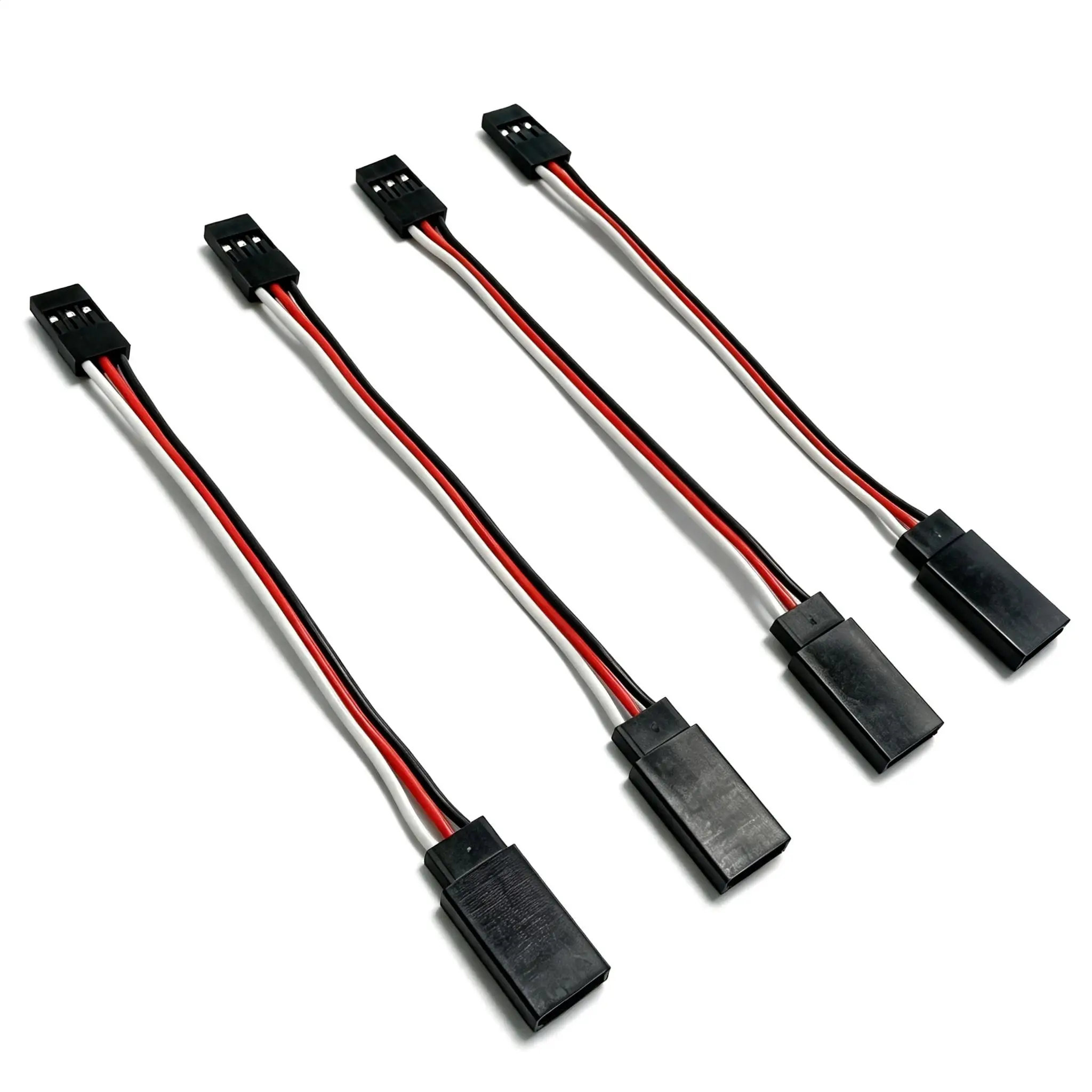 10pcs JR Servo Extension Cable 26AWG Silicone Wire Male to Female 100mm 150mm 300mm 500mm for RC Aircraft Helicopter Drone