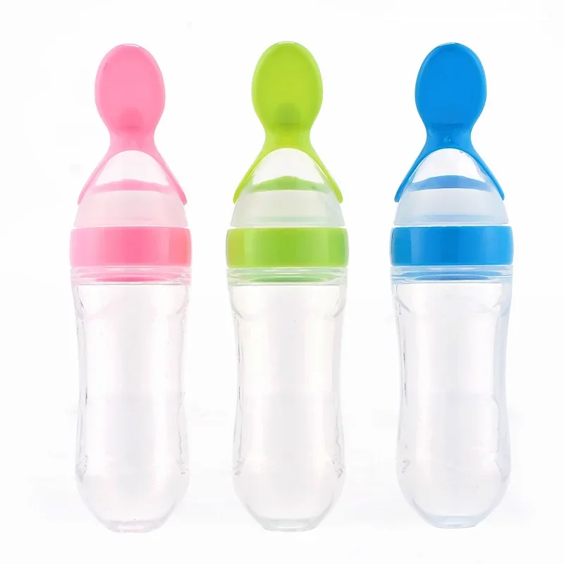 Mother-infant Feeding Device Suction Bottle Milk Separator Squeeze Spoon Silicone Milk Bottle Multi-purpose