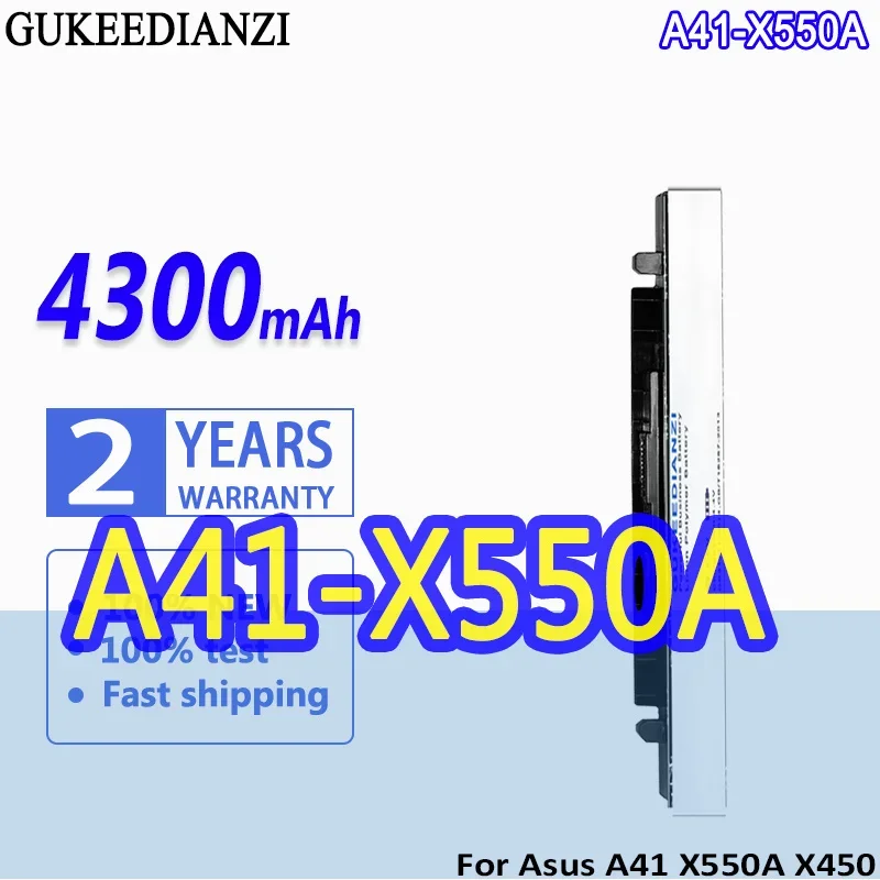 GUKEEDIANZI Battery A41X550A 4300mAh For Asus X550A X550 X550C X550B X550V X450C X550CA A450 A550 X550L A41 X450