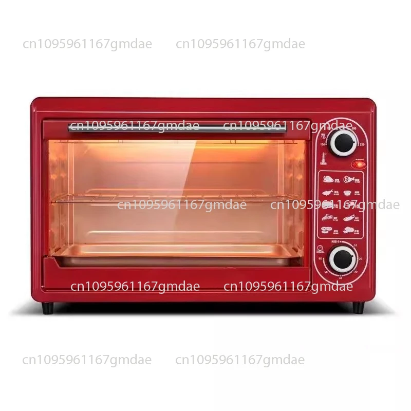 Home electric oven with large capacity microwave integrated heating and multifunctional temperature control for cooking