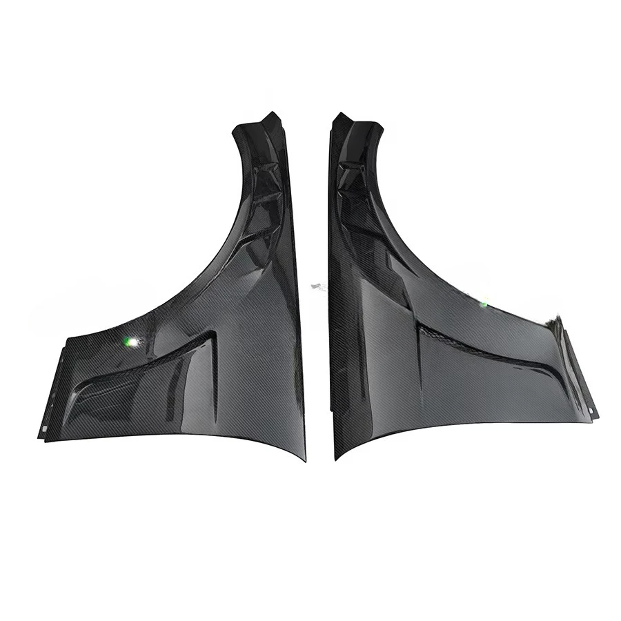 For  W204 C63 AMG 2008-2014 Carbon Fiber Car Front Bumper Side Fender Intake Air Vent Mudguard Exterior Parts view 2