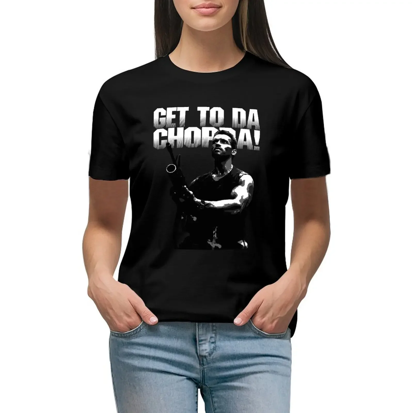 

Da Choppa T-Shirt lady clothes anime tops hippie clothes rock and roll t shirts for Women