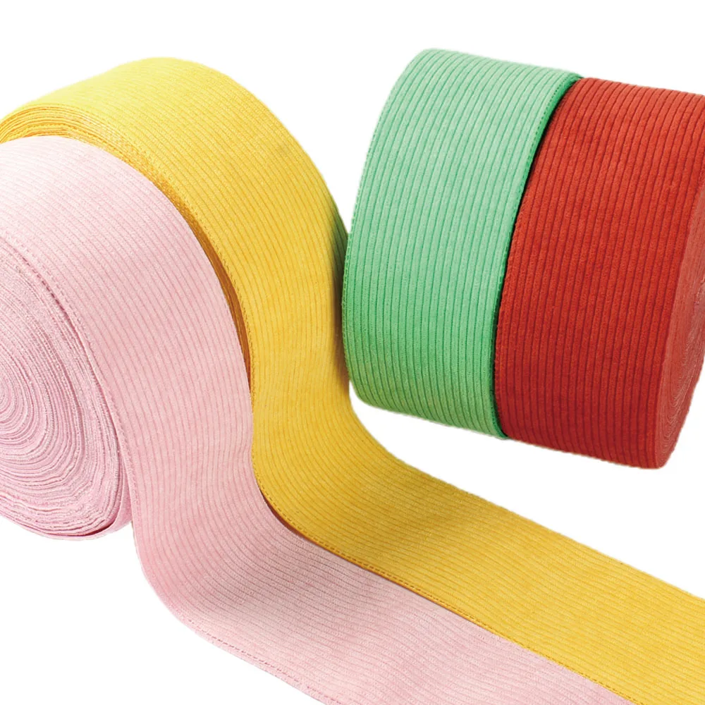 

5Yards 3inch 75mm Width Solid Corduroy Ribbon for bows DIY Craft Decoration Packaging Supplies