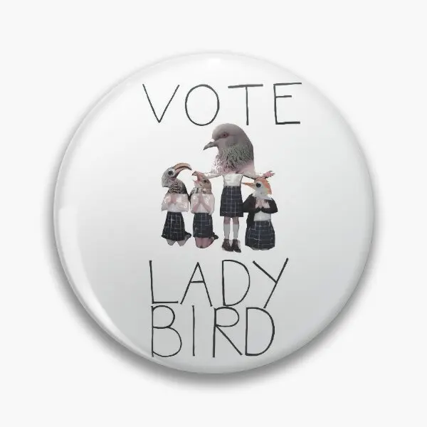 Vote Lady Bird  Soft Button Pin Decor Cartoon Clothes Jewelry Hat Cute Badge Brooch Lapel Pin Lover Collar Funny Gift Metal