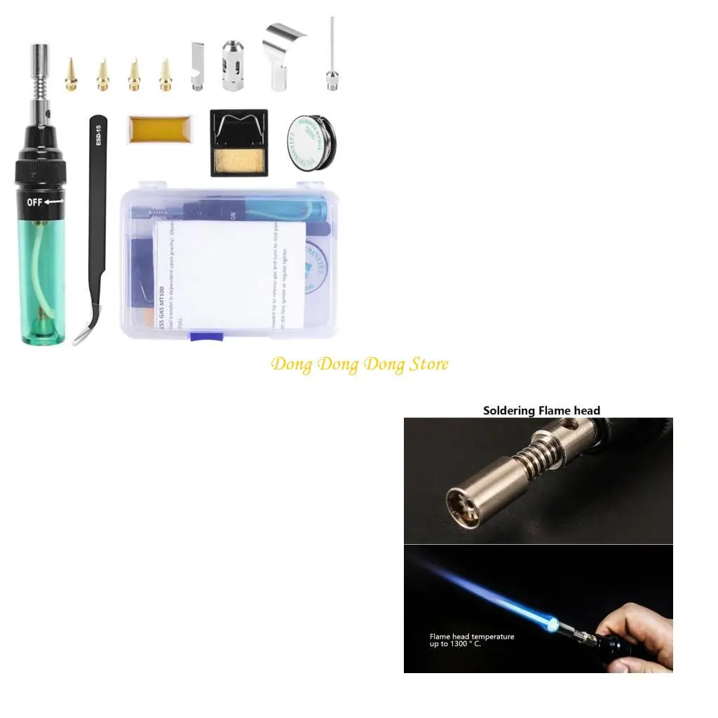 

Wireless Gas Soldering Iron Cordless Tip Tool Welding Set